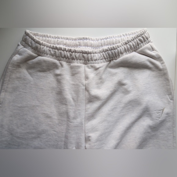 Gymshark rest day sweat joggers - white marl - medium - Picture 5 of 8